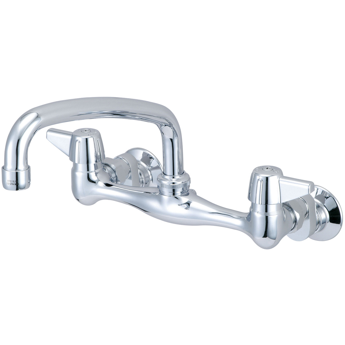 Two Handle Wallmount Kitchen Faucet Pioneer Industries 7590