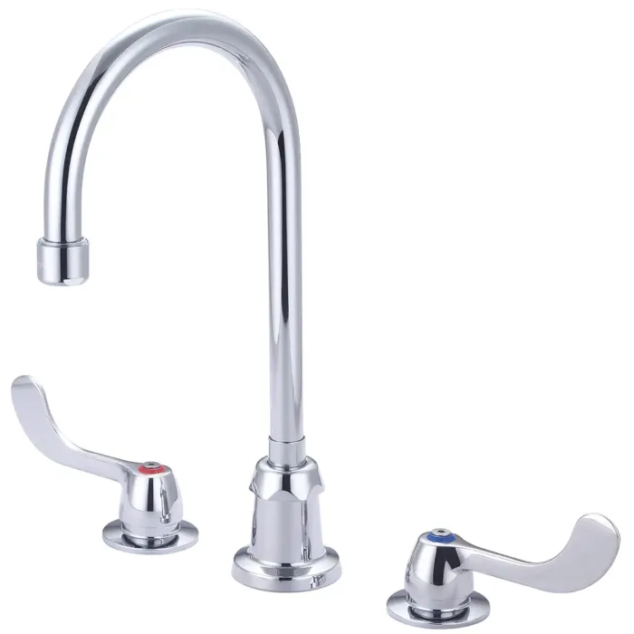Central Brass Two Handle Concealed Ledge Kitchen Faucet