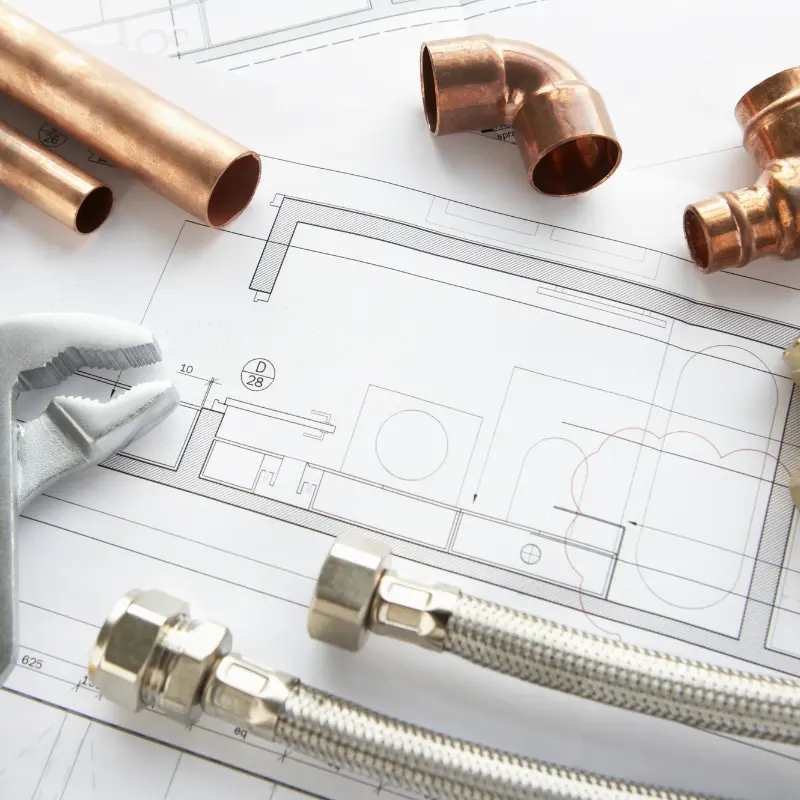 Components of a Quick Install Shower Set