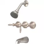 Central Brass Three Handle Tub & Shower Set