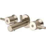 MF Central Brass Two Handle Widespread Shelfback Lavatory Faucet