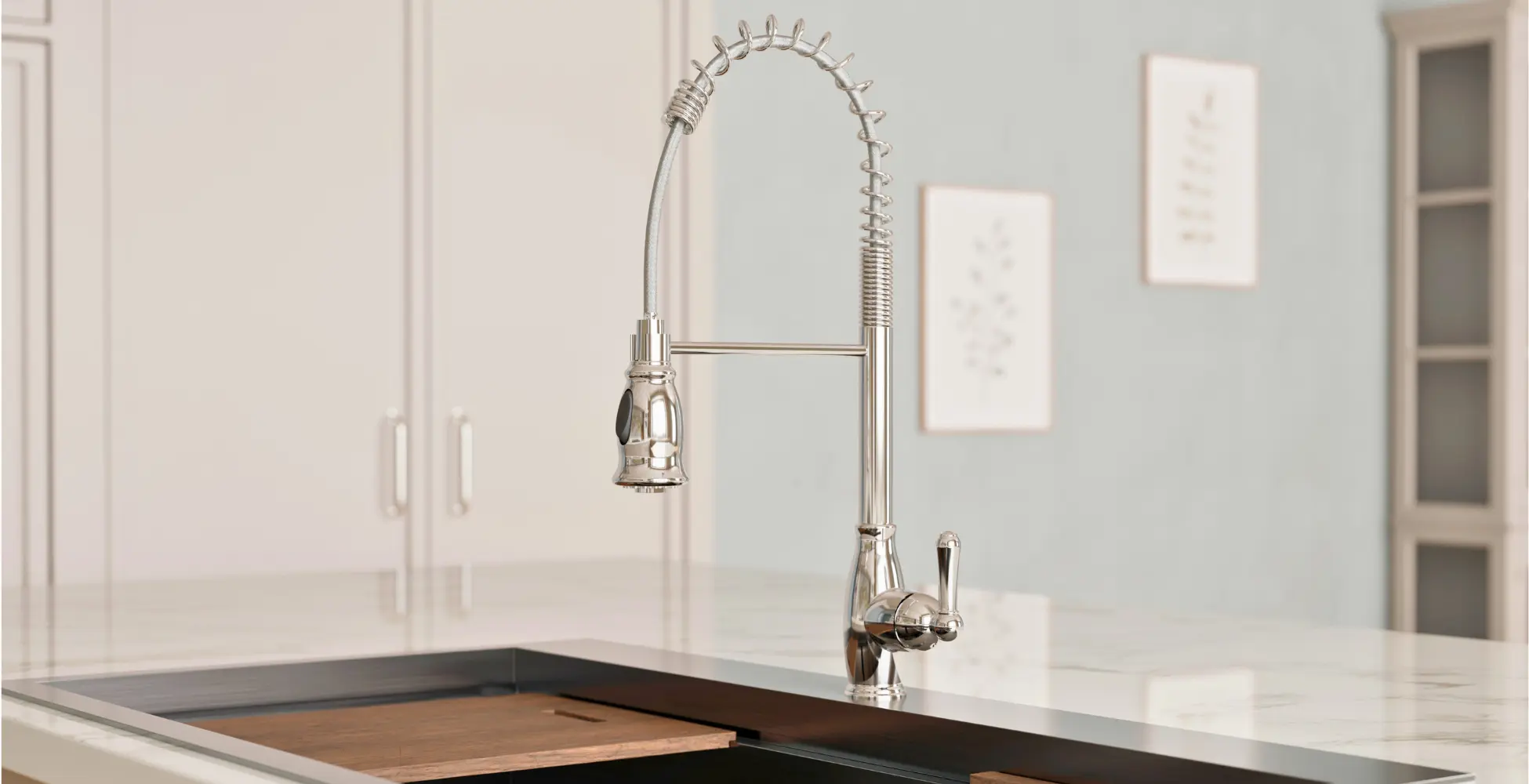 Artful Faucet Placement for Center Islands in New Multifamily Housing 3D Artist Connor Davis