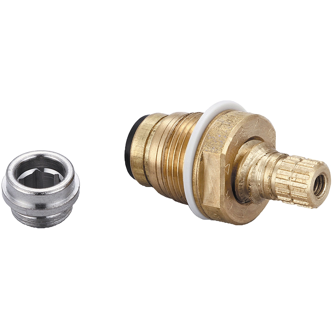 Central Brass Quick Pression 1/4 Turn Stem Assembly W/Replaceable Seat