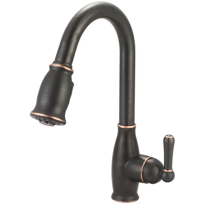 Olympia Single Handle Pull-Down Kitchen Faucet - Image 4