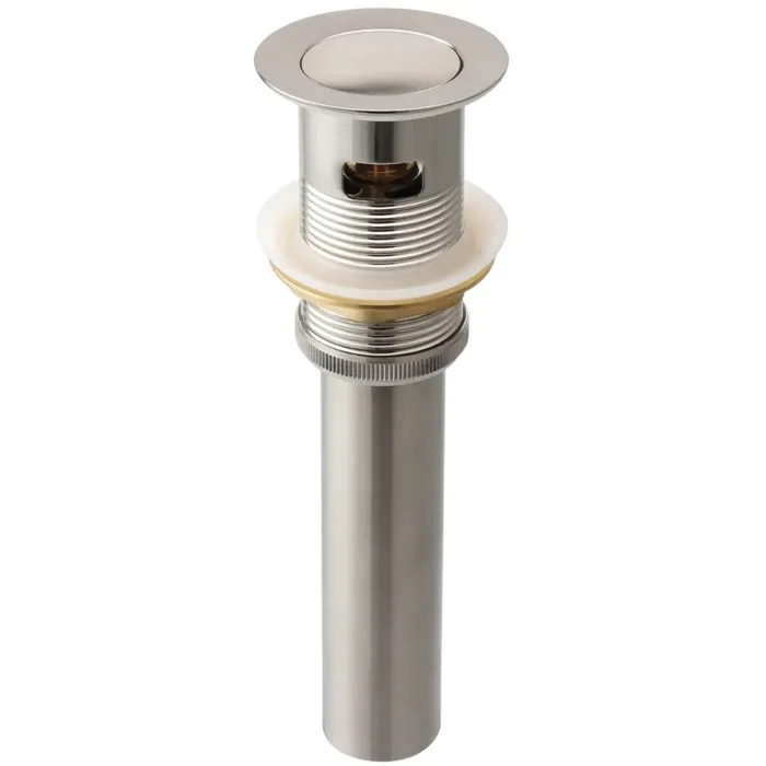 Olympia Brass Push Down Drain With Overflow - Image 2
