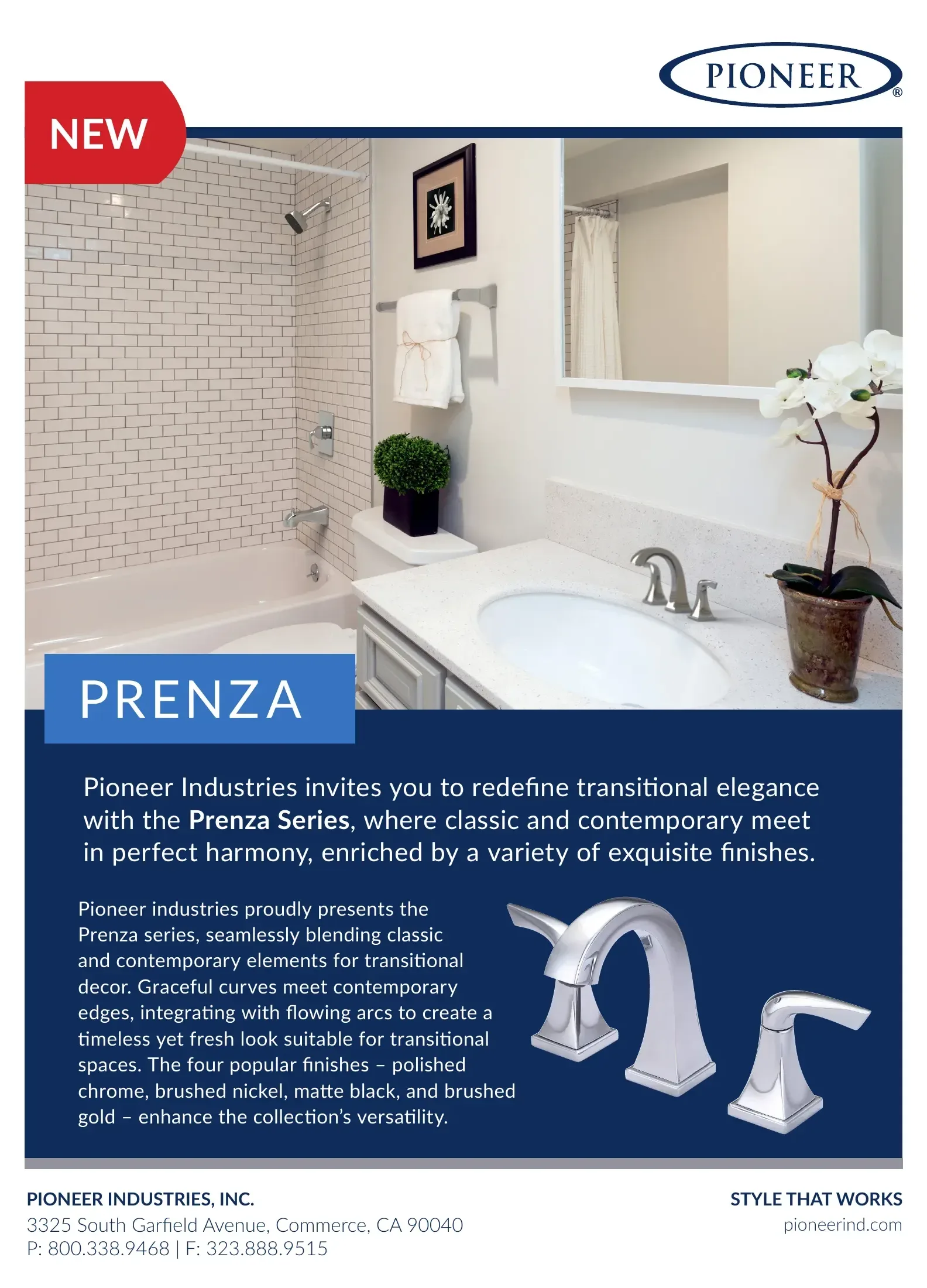 Bathroom Fixtures | Pioneer Industries