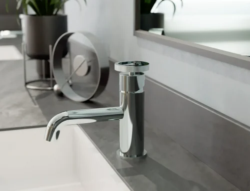 How to Use Fixtures to Anchor a Monochromatic Bathroom