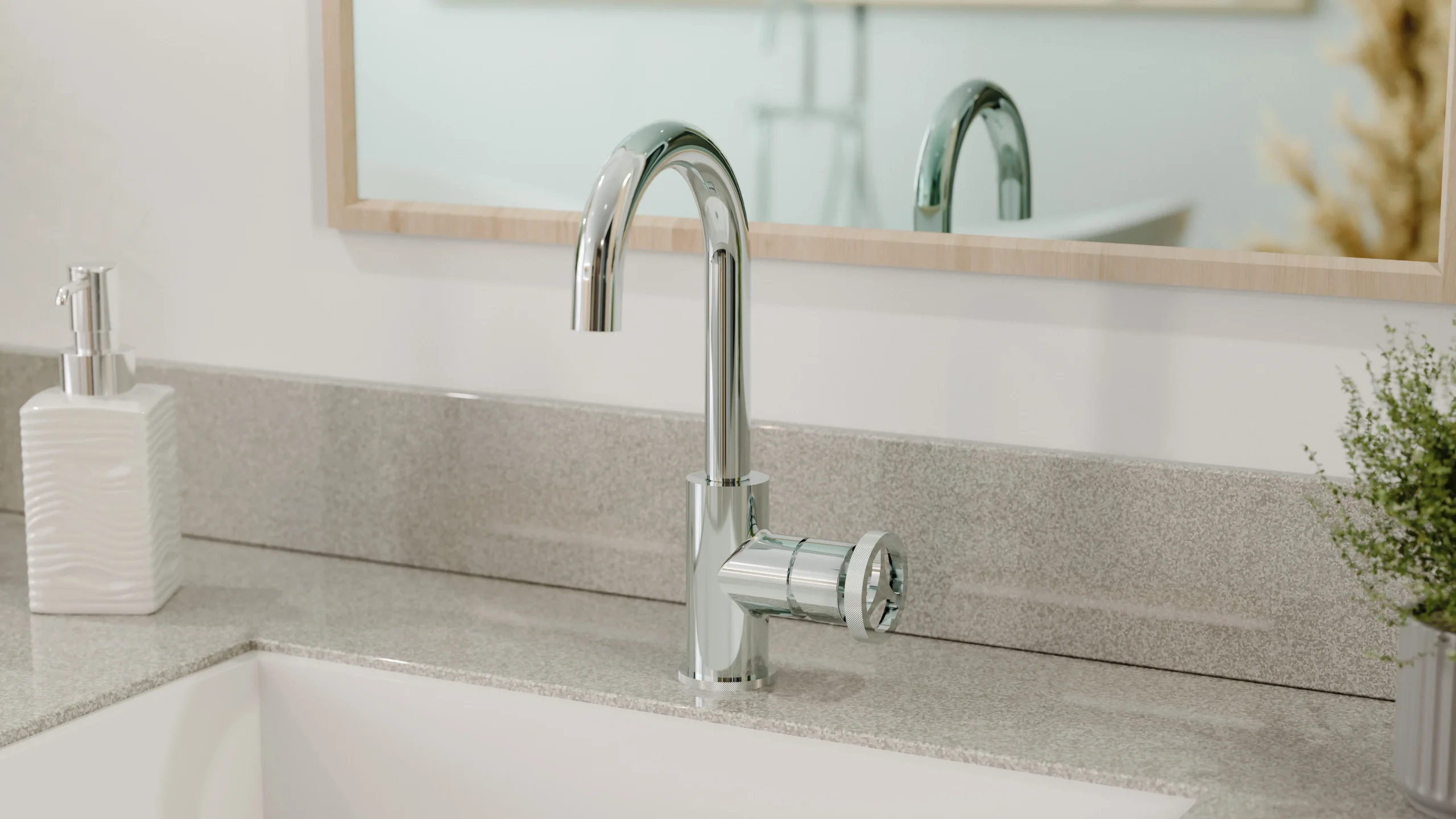 monochromatic bathroom