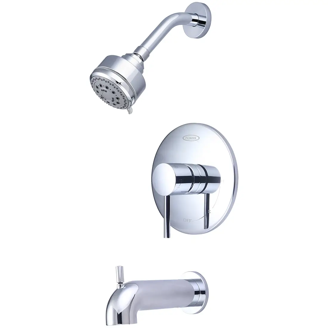 Pioneer Single Handle Tub and Shower Trim Set
