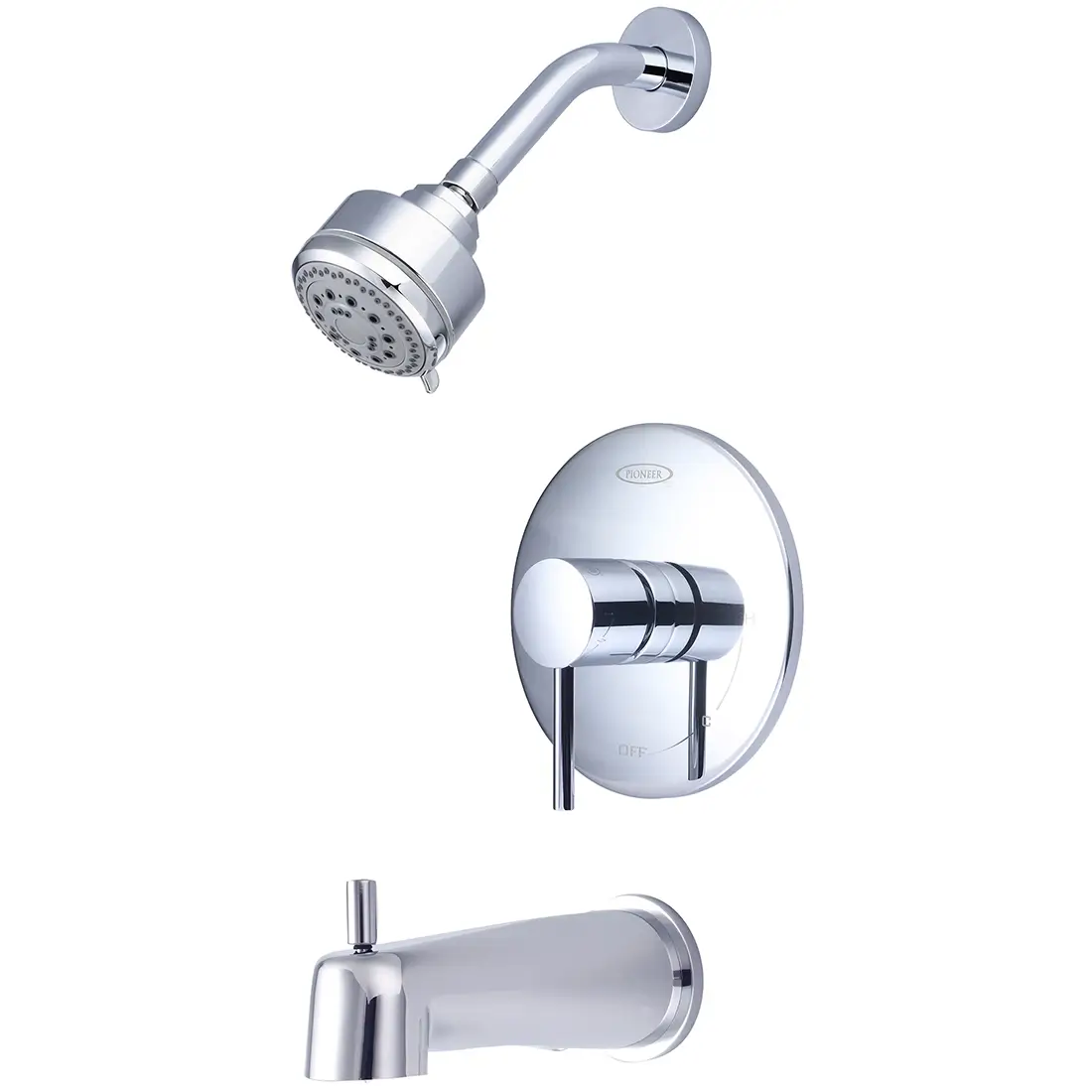 Pioneer Single Handle Tub and Shower Trim Set