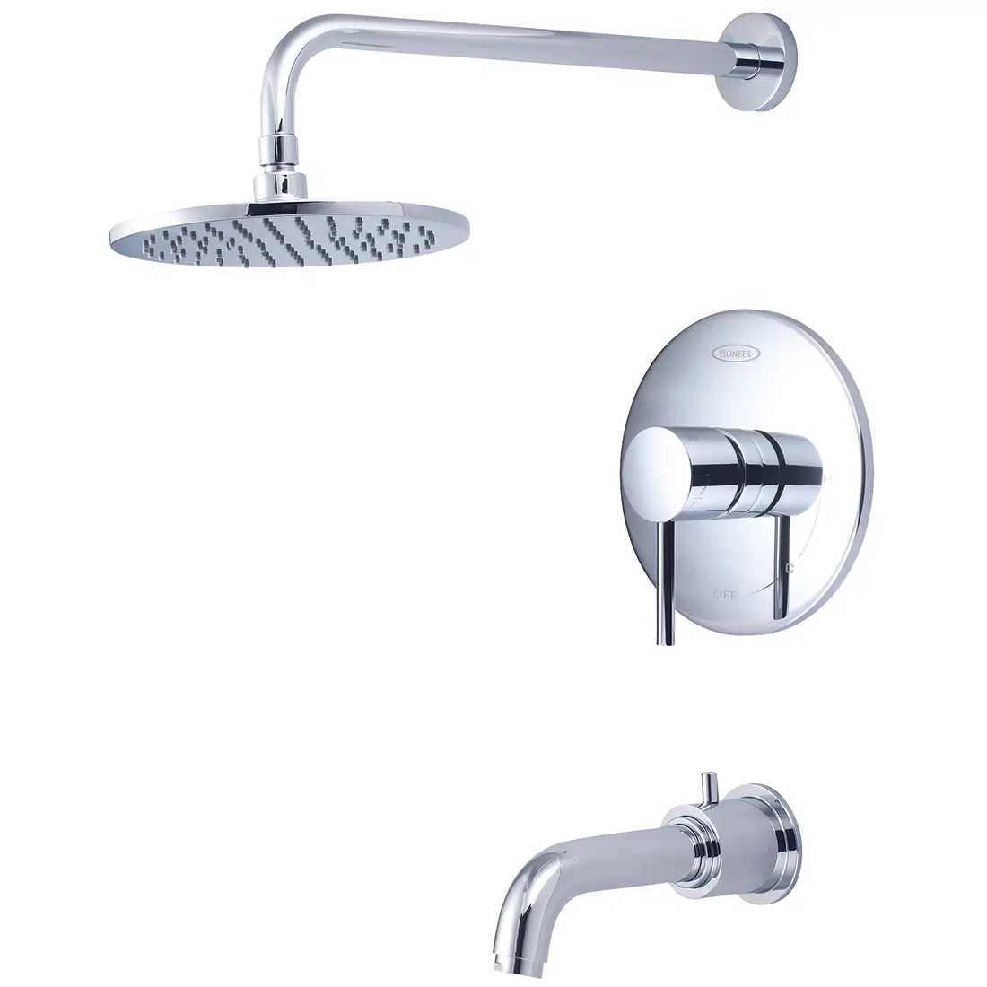 Pioneer Single Handle Tub and Shower Trim Set
