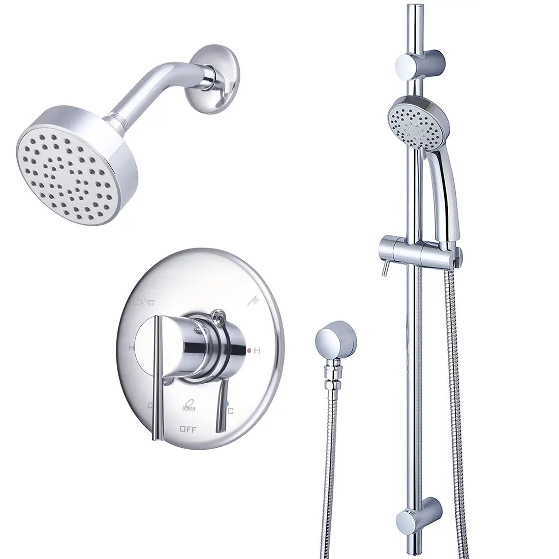 Olympia Single Handle Shower Trim Set W/Handheld Showerhead