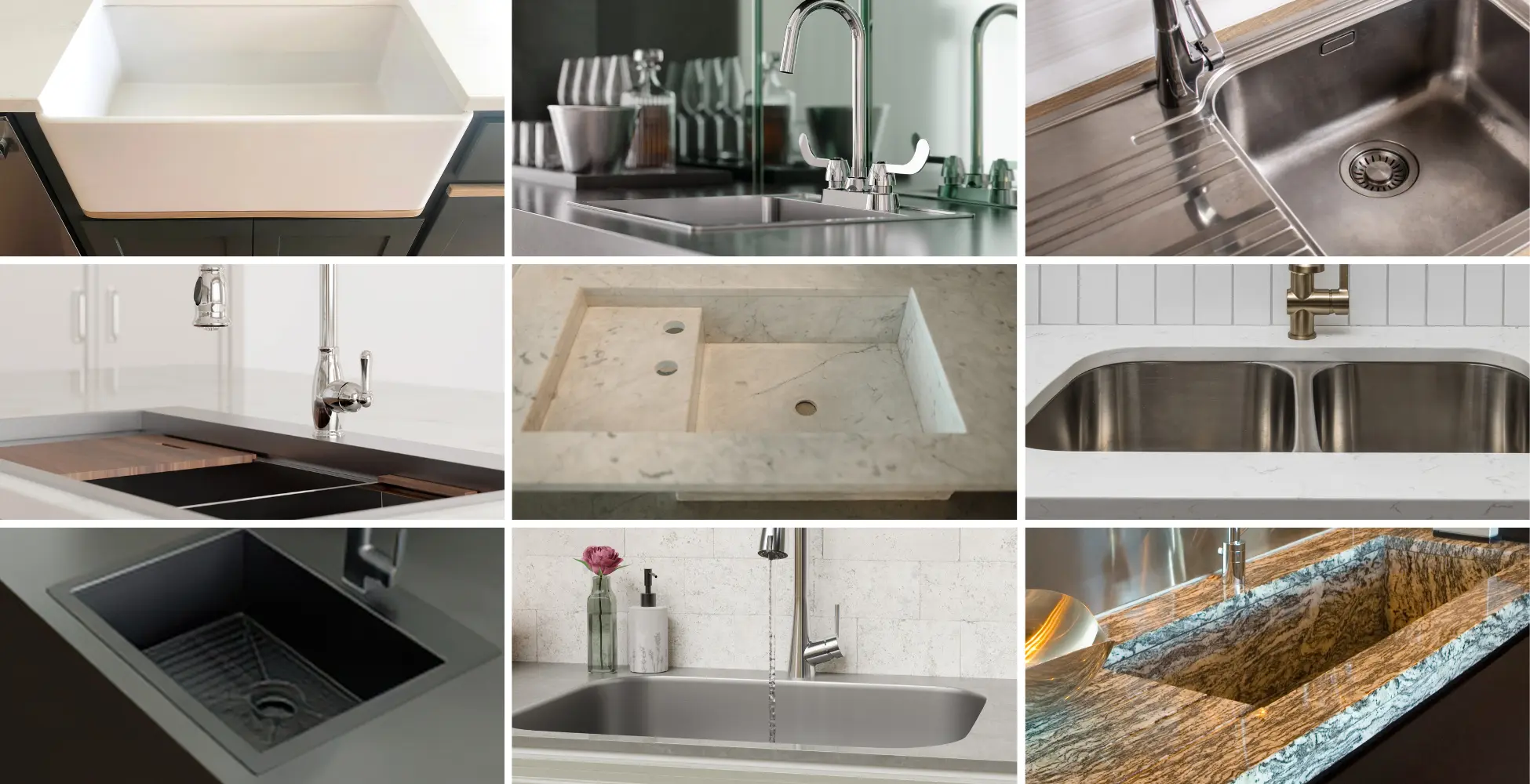 Types of Kitchen Sinks Pioneer Faucets