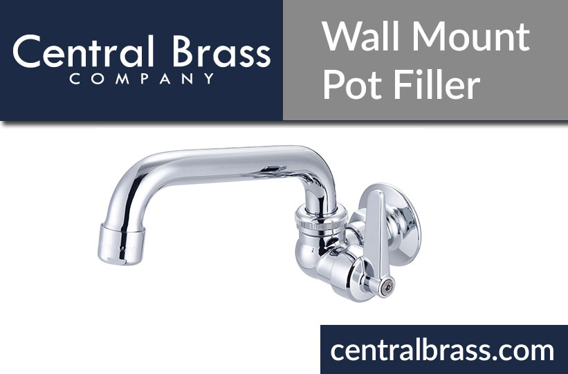 Product Spotlight New Brushed Pot Filler From Central Brass Pioneer   Potfillerpic 